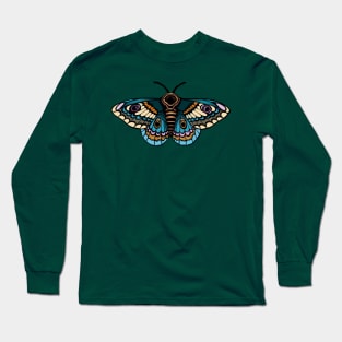 Moth Butterfly Design Long Sleeve T-Shirt